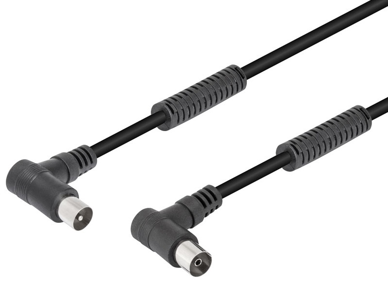 Cabo RF 90º c/ Filtros (1,5 mts) - Preto