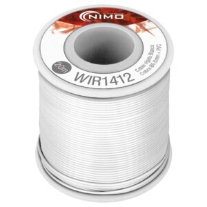 Bobine Fio Rigido Cobre 0,8mm (Branco) p/ Montagens - 20 mts