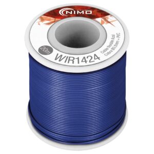 Bobine Fio Flexível Cobre 0,8mm (Azul) p/ Montagens - 20 mts