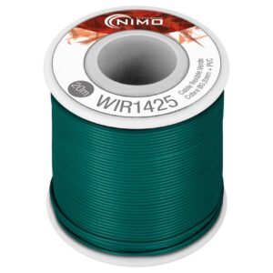 Bobine Fio Flexível Cobre 0,8mm (Verde) p/ Montagens - 20 mts