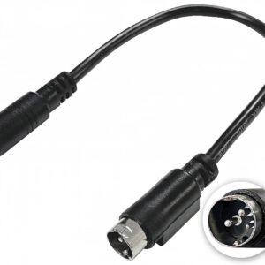 Cabo Adaptador Alimentação (DC Fêmea - DIN 3 Pinos Macho) 20cm - NIMO