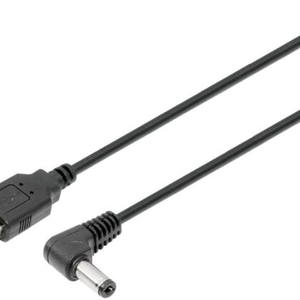 Cabo Extensão DC 5,5 x 2,1mm 90º Macho - USB-A Macho (1,5 mts) - NIMO