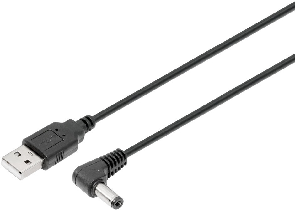 Cabo Extensão DC 5,5 x 2,5mm 90º Macho - USB-A Macho (50cm) - NIMO