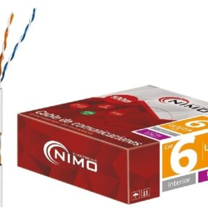 Bobine Cabo UTP Rigido CAT6 LSZH Branco (100 mts) - NIMO