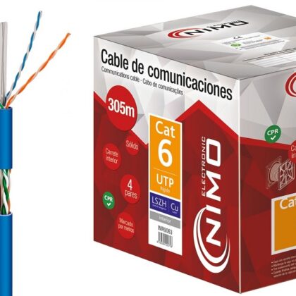 Bobine Cabo UTP Rigido CAT6 LSZH COBRE (305 mts) - NIMO
