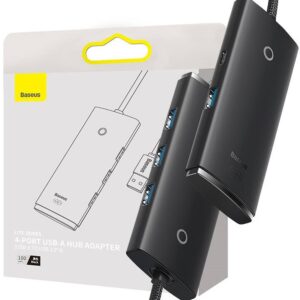 Adaptador Hub 4-EM-1 Lite Series USB - 4x USB 3.0 Preto (1 metro) - BASEUS