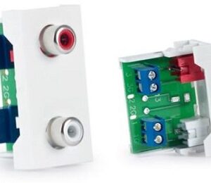 Conector Áudio RCA L/R p/ Painel Ligação 1/2 - FONESTAR