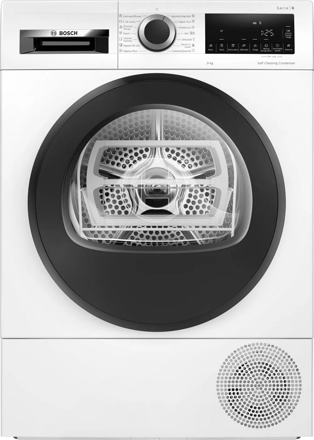 Máquina de Secar Roupa Serie 6 WQG245D0ES 9Kg (Branco) - BOSCH