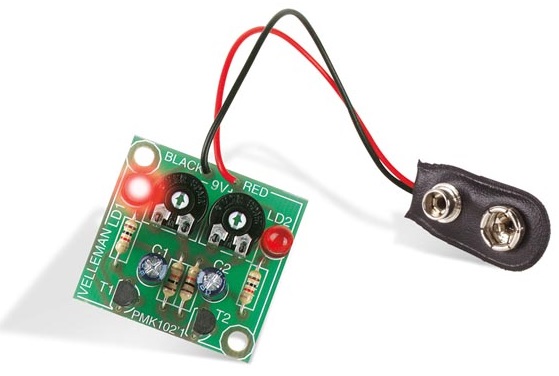 Kit Didático Flip-Flop Regulável c/ LEDs - WHADDA