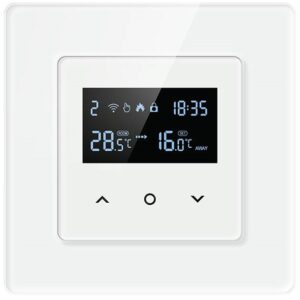 Termostato Aquecimento Elétrico Inteligente WT200-16A-W 16A WiFi TUYA (Branco) - AVATTO