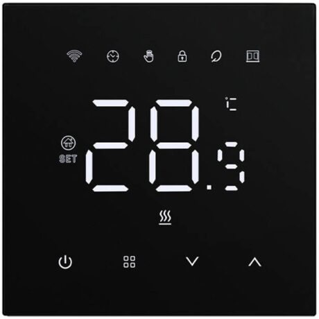 Termostato Aquecimento Elétrico Inteligente WT410-16A-B 16A WiFi (Preto) - AVATTO