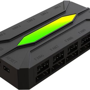 Controlador de Ventoinhas 10 Canais ARGB X-FHUB10 (Preto) - KEEP OUT