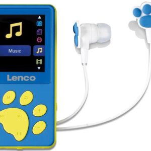 Leitor MP3 XEMIO 560 8GB + Auscultadores (Azul) - LENCO