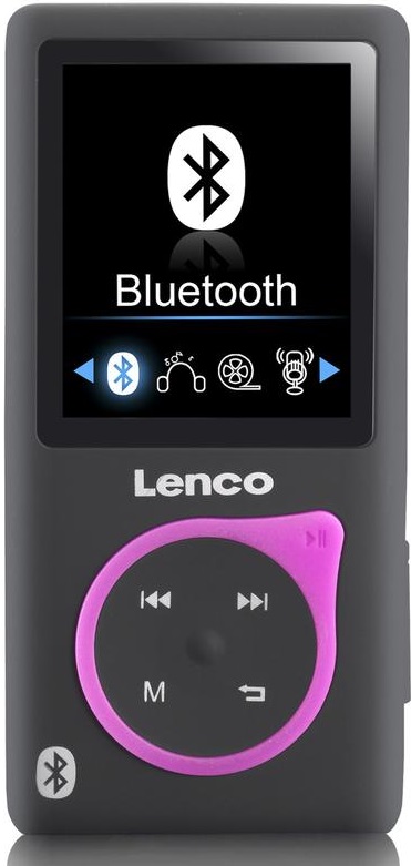 Leitor MP4 c/ Bluetooth 8GB 2 (Rosa) - LENCO