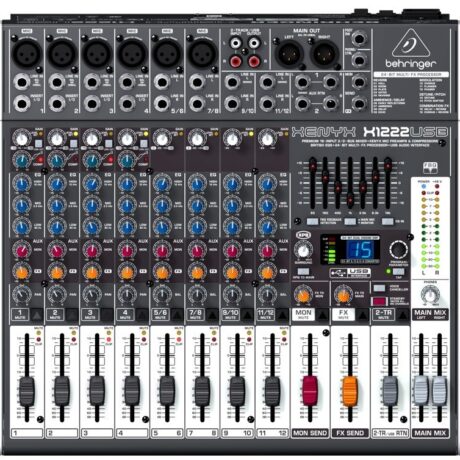 Mesa de Mistura 12 Canais c/ USB - Behringer