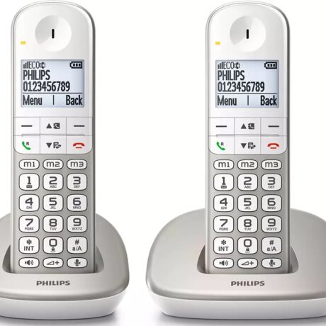 Pack 2x Telefone Fixo DUO s/ Fios XL4902S/34 (Branco) - PHILIPS