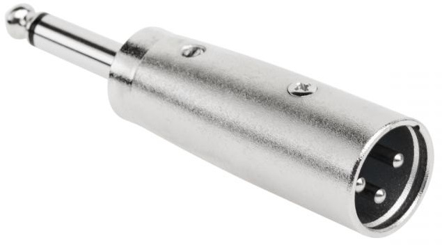 Ficha Adaptadora Canon Macho - Jack 6,5mm Macho Mono
