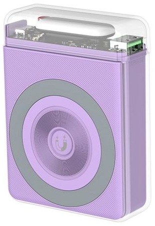 Mini PowerBank Magnética PR226 LED 10000mAh (Violeta) - XO