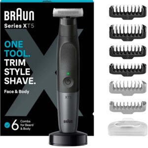 Aparador Multifun??es Barba/Corporal Series XT5300 Face & Body (Preto) - BRAUN