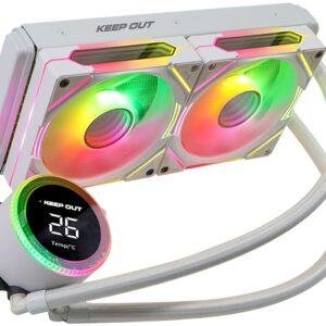 Water Cooler ARGB 120mm XWC-240 PRO (Branco) - KEEP OUT