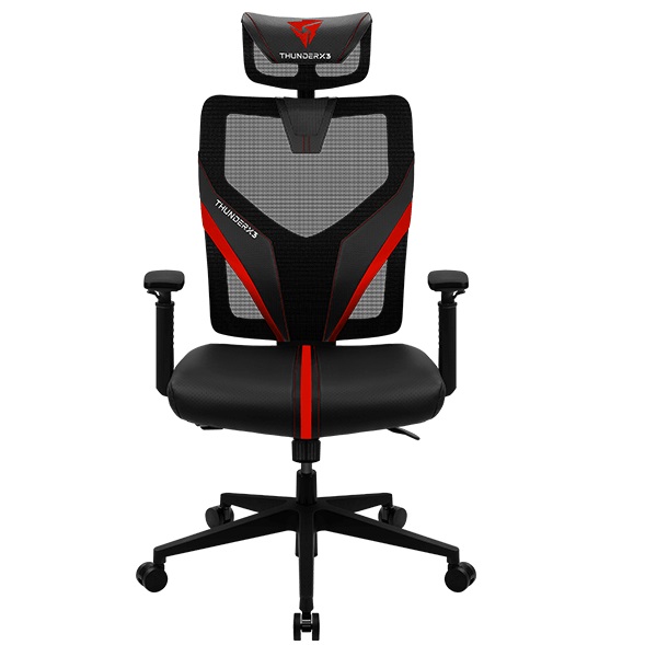 Cadeira Gaming YAMA1 (Preto/Vermelho) - THUNDERX3