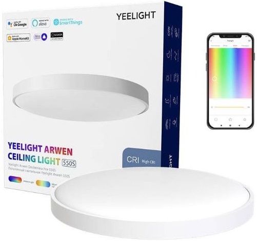 Candeeiro Plafon LED Arwen 550s RGB 50W - YEELIGHT
