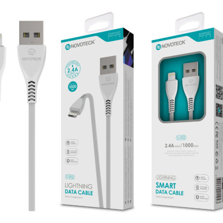 Cabo Lightning Branco 2.4A 1M S-002