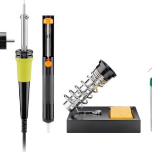 Kit Soldadura (Ferro de Soldar 30W, Dessoldador, Suporte, Solda) - GOOBAY