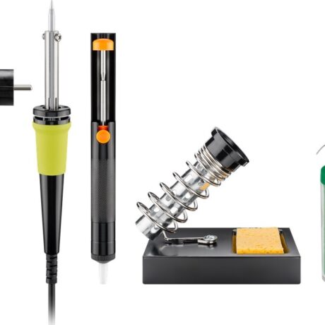 Kit Soldadura (Ferro de Soldar 30W, Dessoldador, Suporte, Solda) - GOOBAY