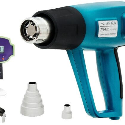 Pistola de Calor 450~1500W c/ Display Indicador Temperatura