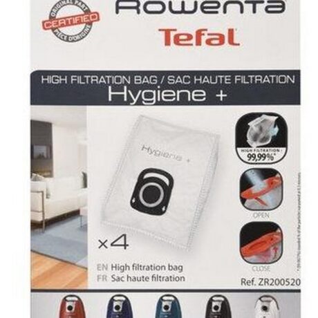 Pack 4x Sacos ZR-200520 p/ Aspirador - ROWENTA