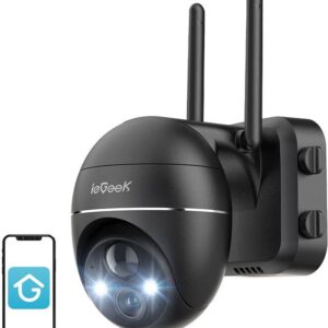 C?mara de Vigil?ncia Exterior WiFi 3MPx ZS-GX1S (Preto) - IEGEEK
