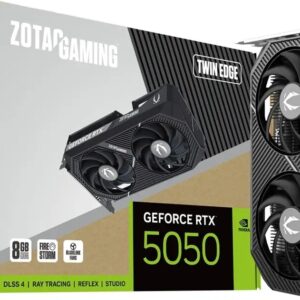 Placa Gráfica Gaming NVIDIA GeForce RTX 5050 Blackwell Twin Edge 8GB GDDR6 DLSS4 - ZOTAC