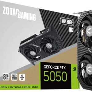 Placa Gr?fica Gaming NVIDIA GeForce RTX 5050 Blackwell Twin Edge OC 8GB GDDR6 DLSS4 - ZOTAC