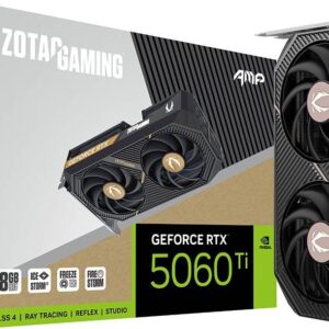 Placa Gráfica Gaming GeForce RTX 5060 Ti Blackwell AMP 8GB GDDR7 DLSS4 - ZOTAC