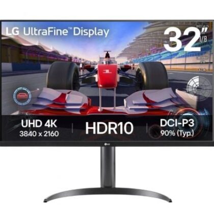Monitor Professional LG UltraFine 32UR550K-B 31.5" 4K 60HZ 4ms HDMI e DP Multimídia Regulável em altura