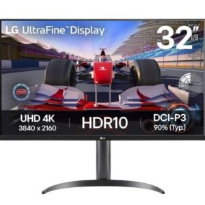 Monitor Professional LG UltraFine 32UR550K-B 31.5" 4K 60HZ 4ms HDMI e DP Multimídia Regulável em altura