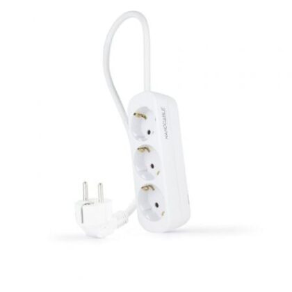 Tomada Proteção Nanocable 10.38.0003-NS 3 Out Cabo com 1.4m Branca