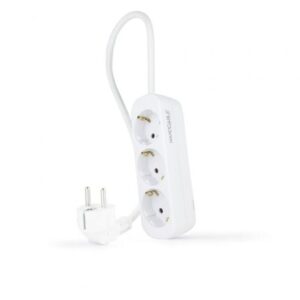 Tomada Proteção Nanocable 10.38.0003-NS 3 Out Cabo com 1.4m Branca