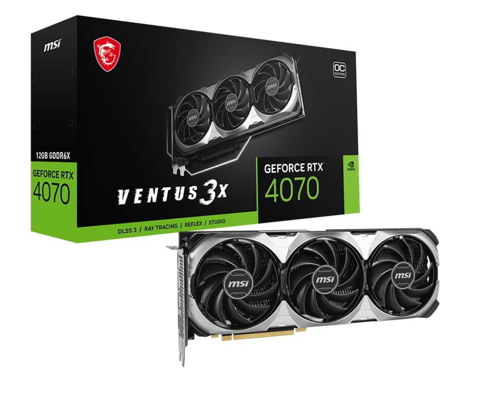Placa Gráfica GeForce RTX 4070 Ventus 12GB OC