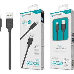 Cabo Micro Usb Negro 2.4A 1M S-007