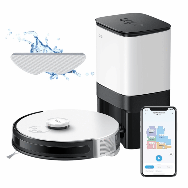 Robot Aspirador TP-Link Vacuum Cleaner e Auto-Empty Dock Tapo RV30Plus