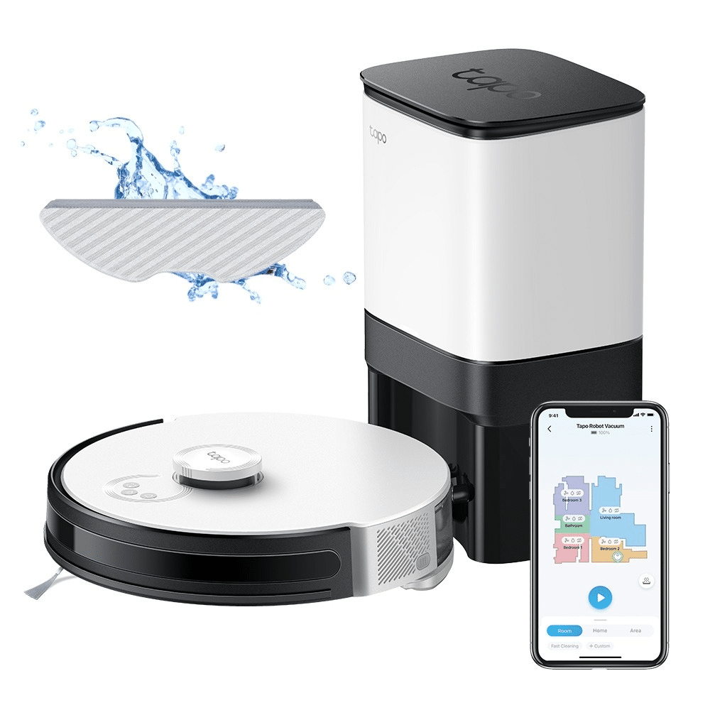 Robot Aspirador TP-Link Vacuum Cleaner e Auto-Empty Dock Tapo RV30Plus