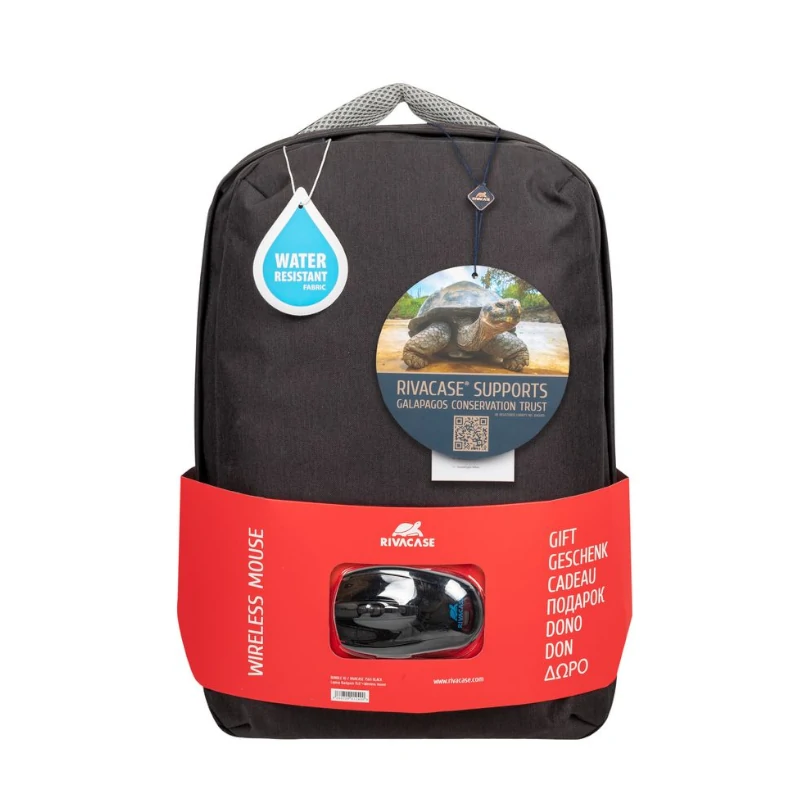 Mochila Rivacase 15.6" Prater 7563 + Rato sem fio