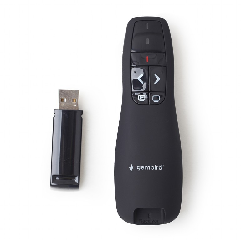Apresentador Wireless Gembird WP-L-12 com Apontador Laser