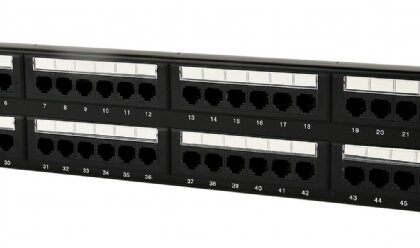 Painel Para Rack 24 Portas Cat.6 Com gestão Cabos traseira