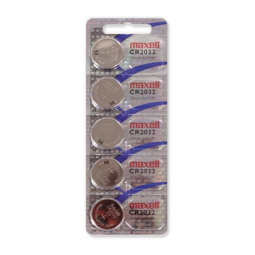 Maxell Pack de 5 Pilhas Lítio de Boton CR2032 3V