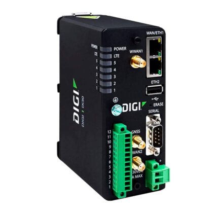 Router Industrial Digi IX30 - LTE Cat 4/3G/2G GNSS RS232 Controlo Remoto de Dispositivos