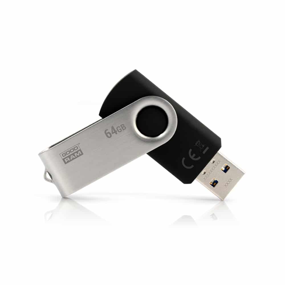 Pen Drive 64Gb Usb 3.0 Goodram Twister Preto