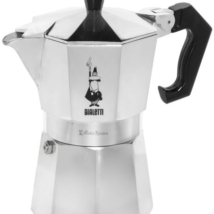 Cafeteira Italiana Moka Express (Alumínio/Preto) - BIALETTI